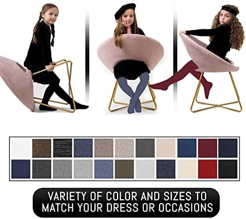 Kids, Girls thin Ribbed Cotton tights, Comfy, Soft Flat Tights Made from Breathable cotton| Great Tights For Uniform,