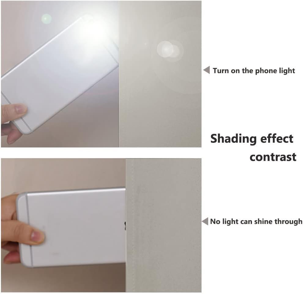 NICETOWN 100% Blackout Curtains 57 inches Long, Double-Deck Completely Blackout Window Treatment Thermal Insulated Lined Drapes for Small Window (Natural, 1 Pair, 55 inches Width Each Panel)