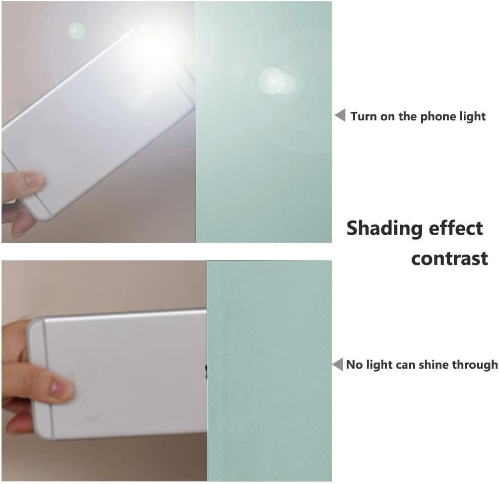 NICETOWN Aqua Blue 100% Blackout Curtain Set, Thermal Insulated & Energy Efficiency Window Draperies for Guest Room, Full Shading Panels for Shift Worker and Light Sleepers, 37W x 50L, 2 PCs