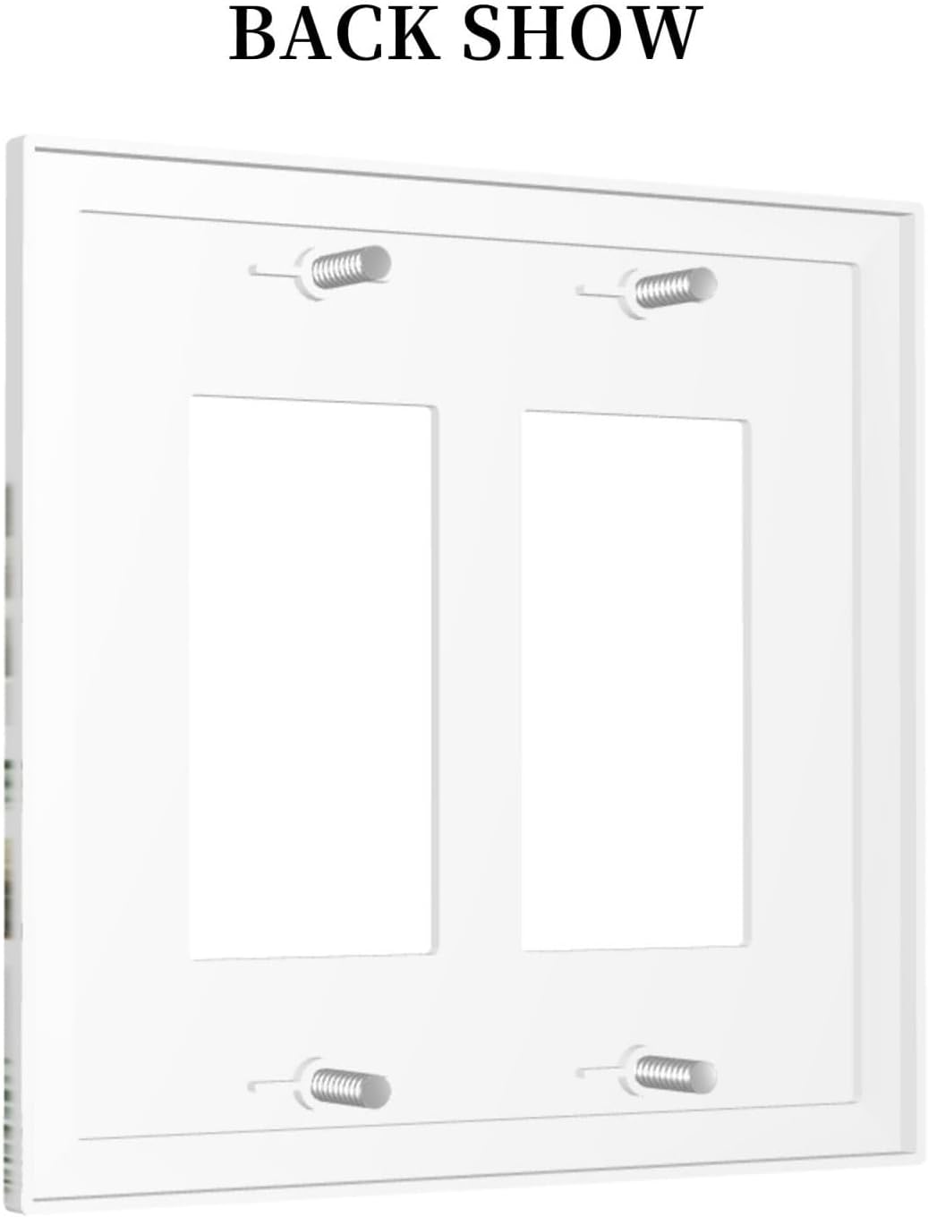 Palm Tree Banana Leaf Green Rainforest Natural Landscape Decorative Outlet Covers 2 Gang Double GFCI Rocker Electrical Wall Panels Light Switch Cover Plate for Bed Room Living Room Decor