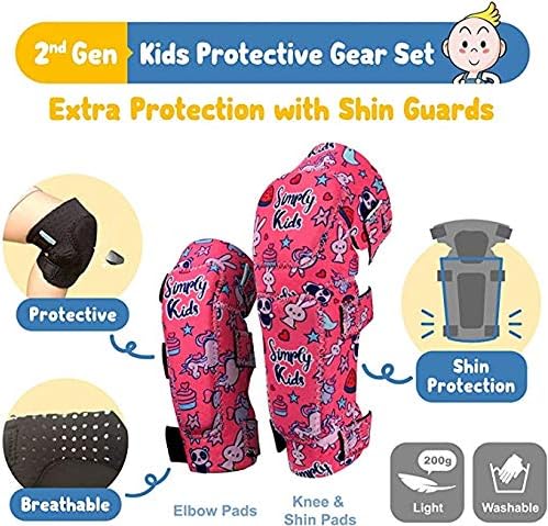 Soft-Style Kids Knee and Elbow Pads with Bike Gloves, Flexible Impact-Resistant Gear for Ages 2-11, Designed for Balance Bikes, Roller-Skating, and Skateboarding