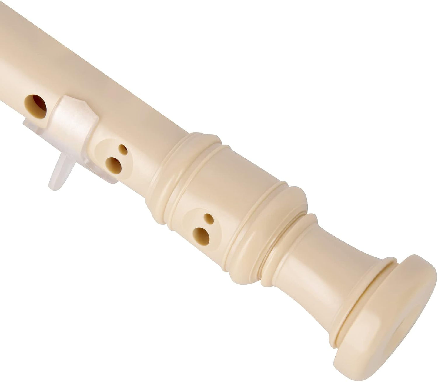 Eastrock Recorder Instrument Baroque Style Soprano Recorder White 3 Pieces for Beginners and professions with Cleaning Rod, Fingering Chart, Packing Bag, Thumb Rest
