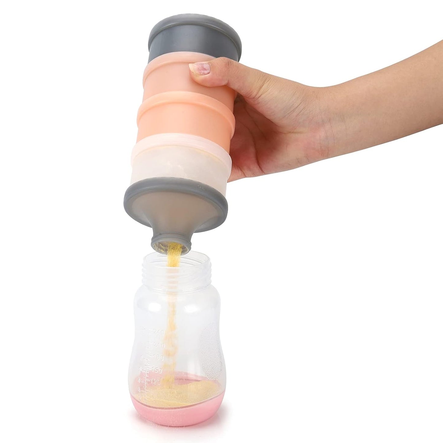 Accmor Baby Formula Dispenser On The Go, Stackable Formula Dispenser Formula Container to Go, Non-Spill Portable Milk Powder Kids Snack Storage Container, BPA Free