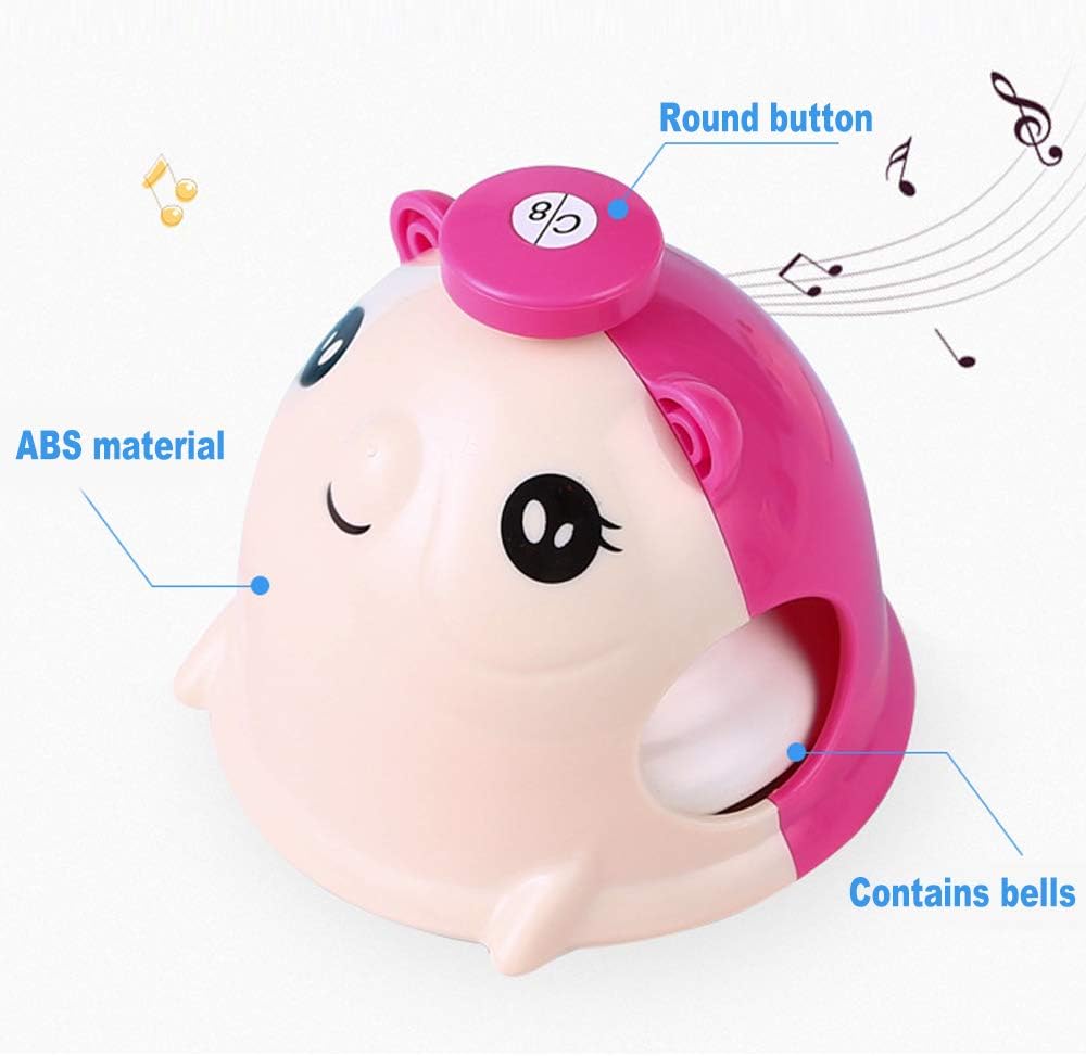 ENNBOM Mouse-Shaped Hand Bell Music Bell Gift Chromatic Percussion 8 Color Kit