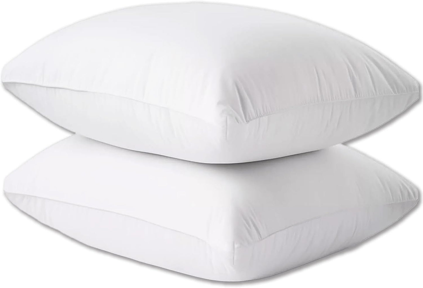 Hotel Collection Thick Bed Pillows King Size Set of 2 Soft Plush Fluffy Side Sleeper Pillow for Adults Back Sleeping High Loft Medium Firmness White 20x36 inches