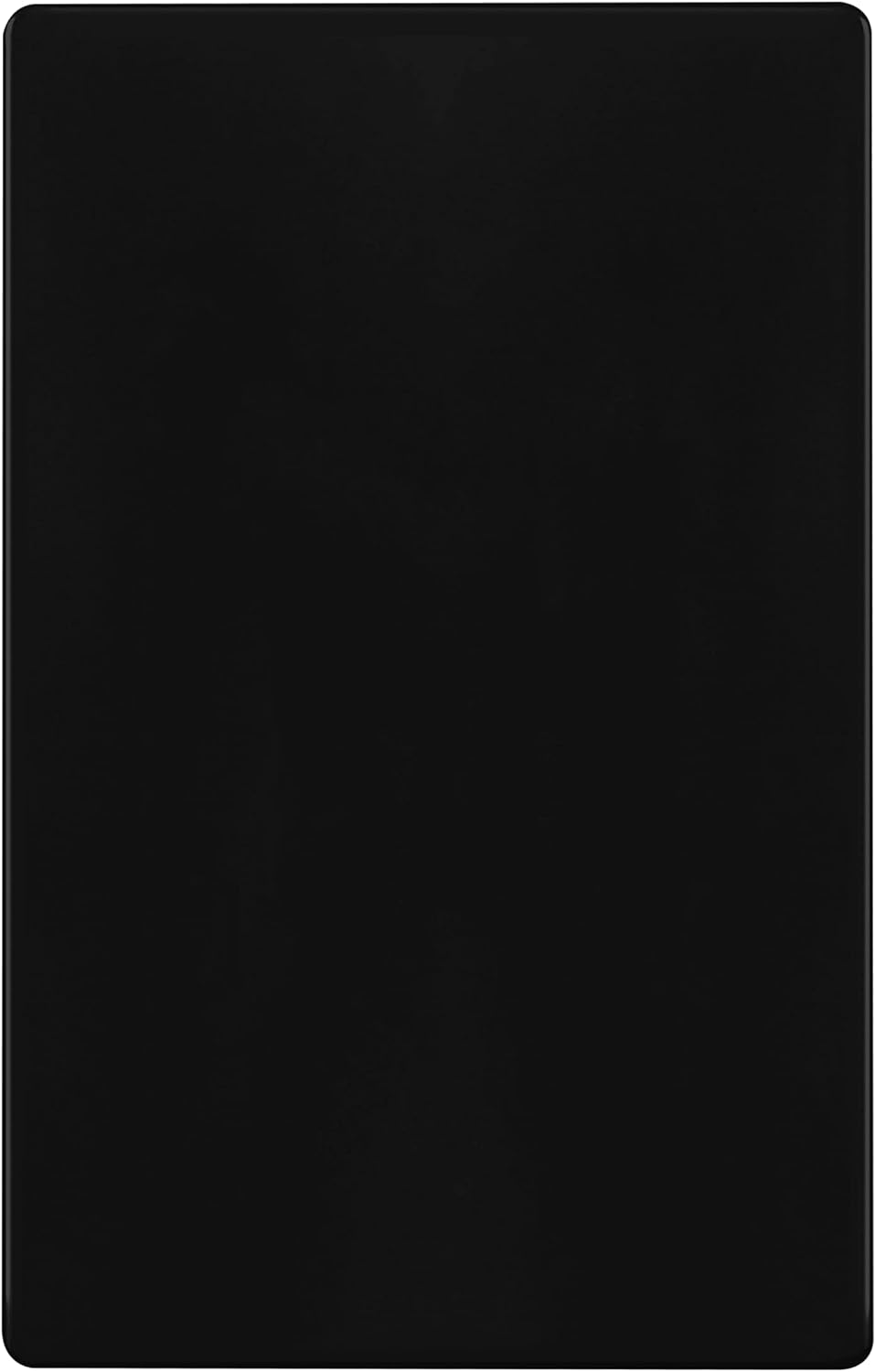 ENERLITES Screwless Blank Wall Plate, Child Safe Blank Device Outlet Cover, Standard Size, 1-Gang 4.68" x 2.93", Polycarbonate Thermoplastic, UL Listed, SI8801-BK, Glossy, Black
