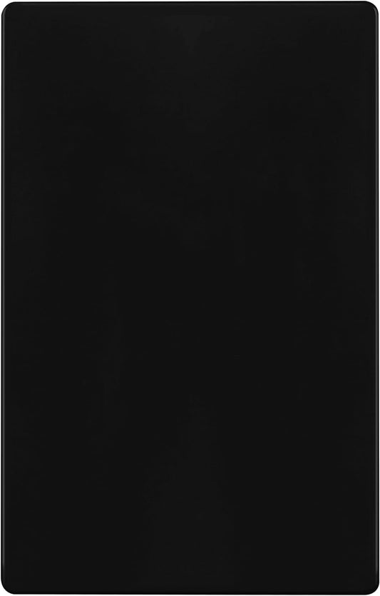 ENERLITES Screwless Blank Wall Plate, Child Safe Blank Device Outlet Cover, Standard Size, 1-Gang 4.68" x 2.93", Polycarbonate Thermoplastic, UL Listed, SI8801-BK, Glossy, Black