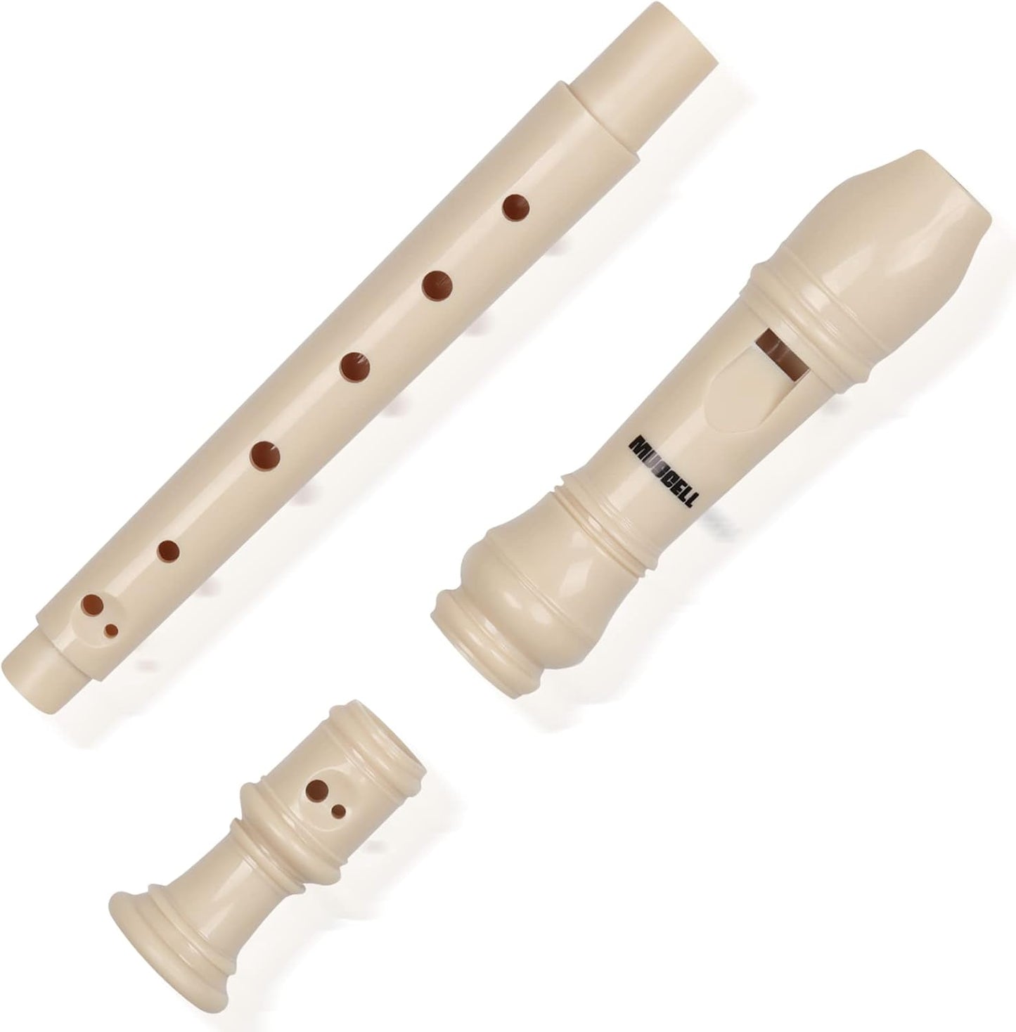 MUSCELL Recorder Instrument,8 Holes German Soprano Recorder Musical Instruments for Kids/Adults,3 packs(Natural,Blue,Red)