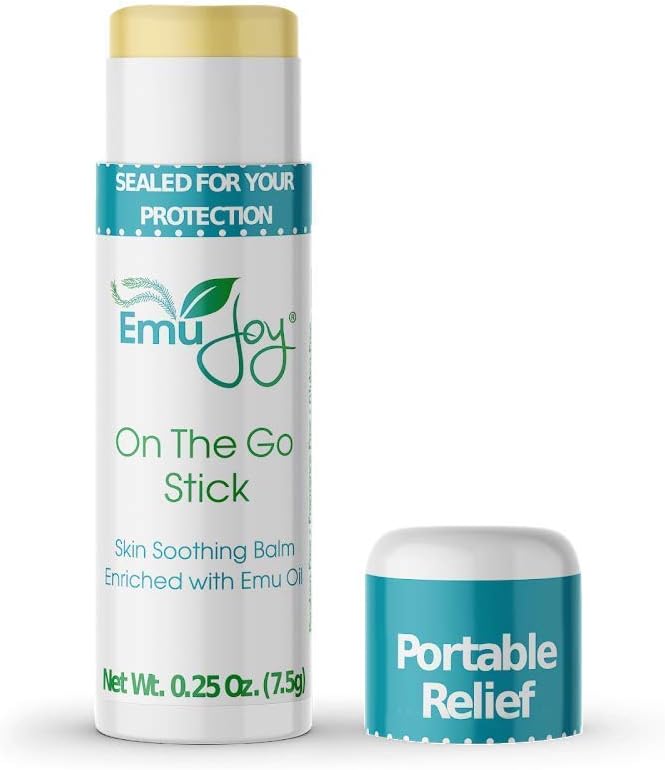 Emu Joy On The Go Anti Itch Cream Stick - Burn Cream, Bug Bite Itch Relief First Aid Stick for Scratches, Stings, Burns, from Mosquito, Bed Bugs, Bee Sting Relief (1pk)