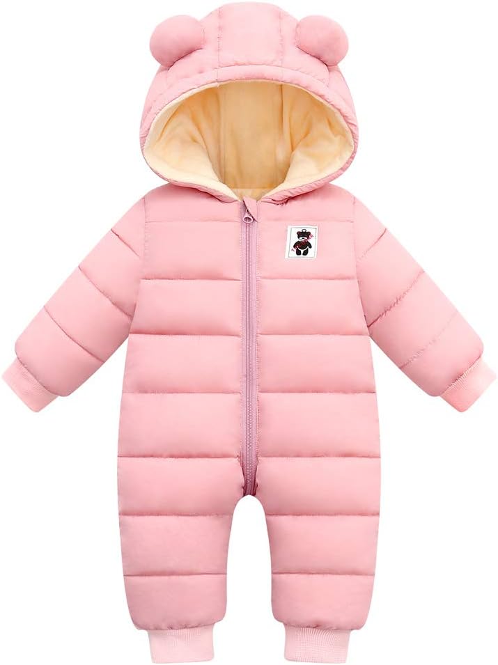 Cute Baby Boys Snowsuit New Born baby girls Winter Coat Toddler Clothes