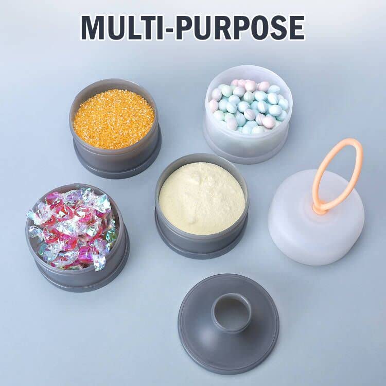 Accmor Baby Formula Dispenser On The Go, Stackable Formula Dispenser Formula Container to Go, Non-Spill Portable Milk Powder Kids Snack Storage Container, BPA Free