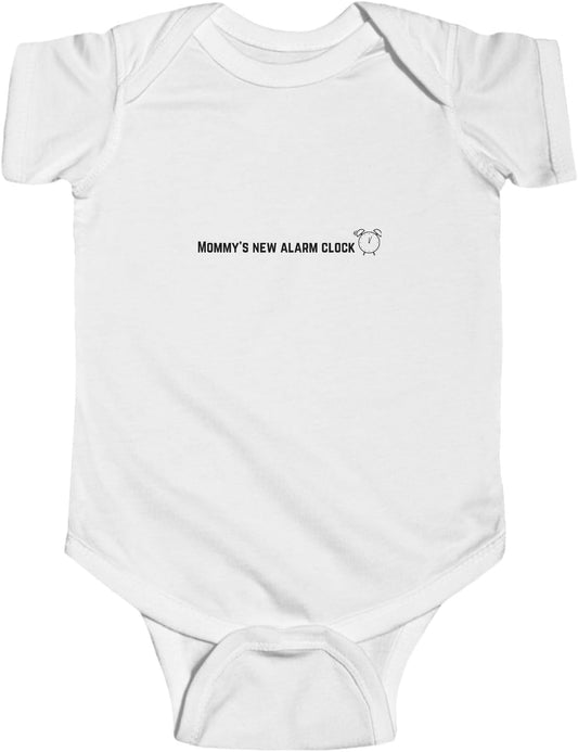 Baby Bodysuit - Mommy's New Alarm Clock - Cute Infant Outfit, Gift for New Parents, Funny Baby Clothes, Shower Gift,