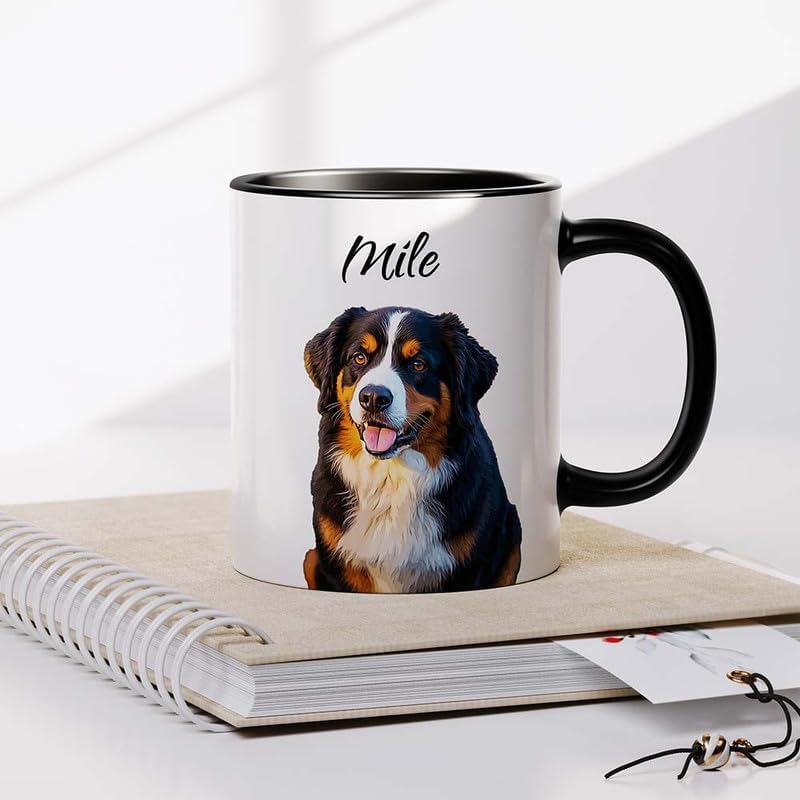 Custom Mug, Customized Photo Coffee Mug Oil Painting Effect, Personalized 11 Oz Ceramic Mug with Text Photo, Taza Personalizadas for Men Women
