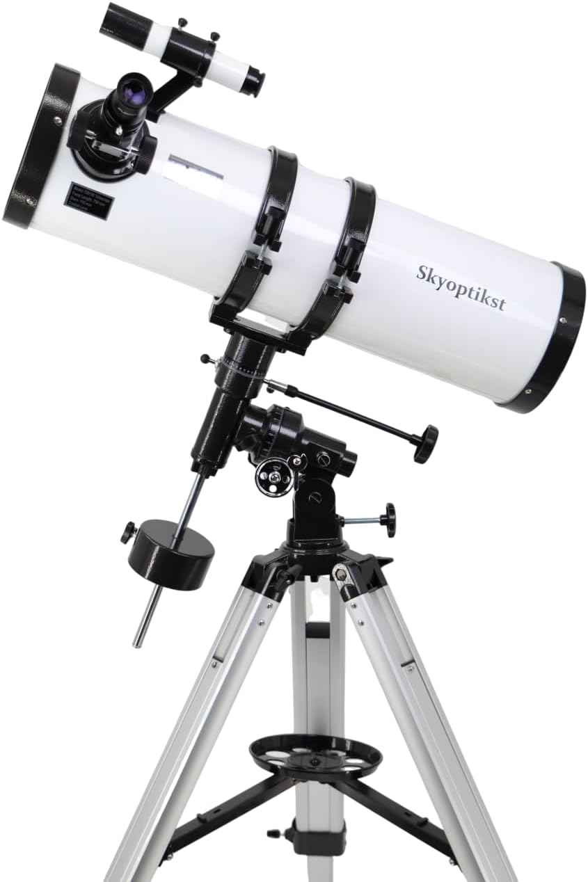 750x 150 mm Reflector Newtionan Astronomical Telescope High Power Equatorial Mount Star Planet Moon Saturn Jupiter