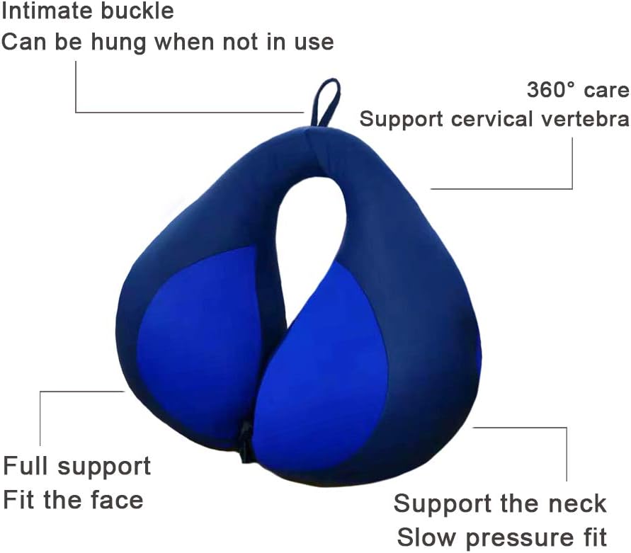 MOOB Car Seat Pillow for Toddlers,Helps Support Head and Neck,Helps Support Head and Neck Comfortably Designed for Head, Neck, and Chin Support - Gifts for Toddler/Child/Kids,Yellow +Blue