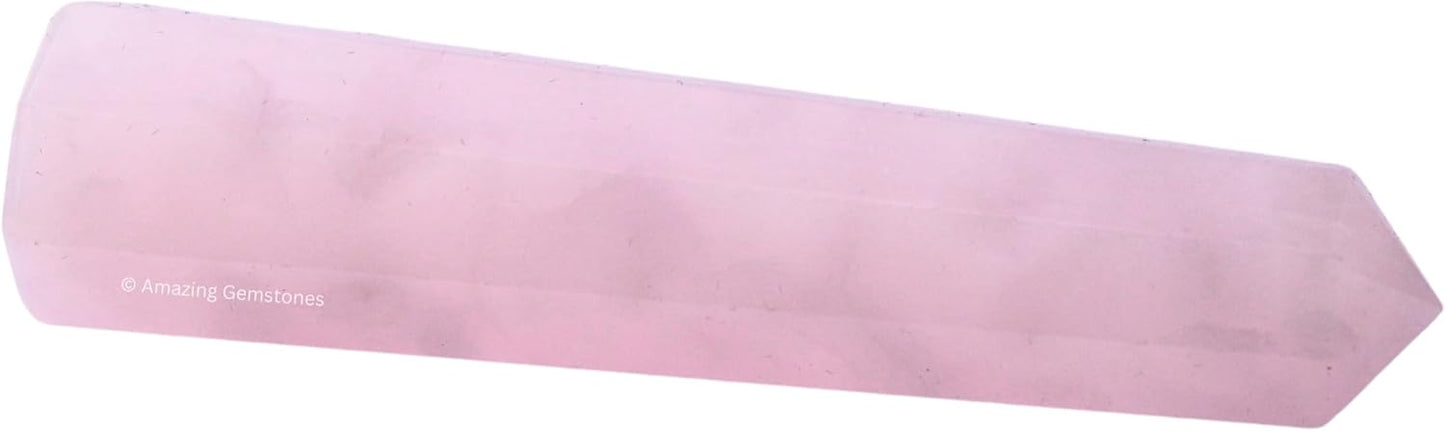 Amazing Gemstone Pink Calcite Crystal Towers ~ Natural Healing Crystal Point Obelisk for Reiki Healing and Crystal Grid (3 to 4 INCH)