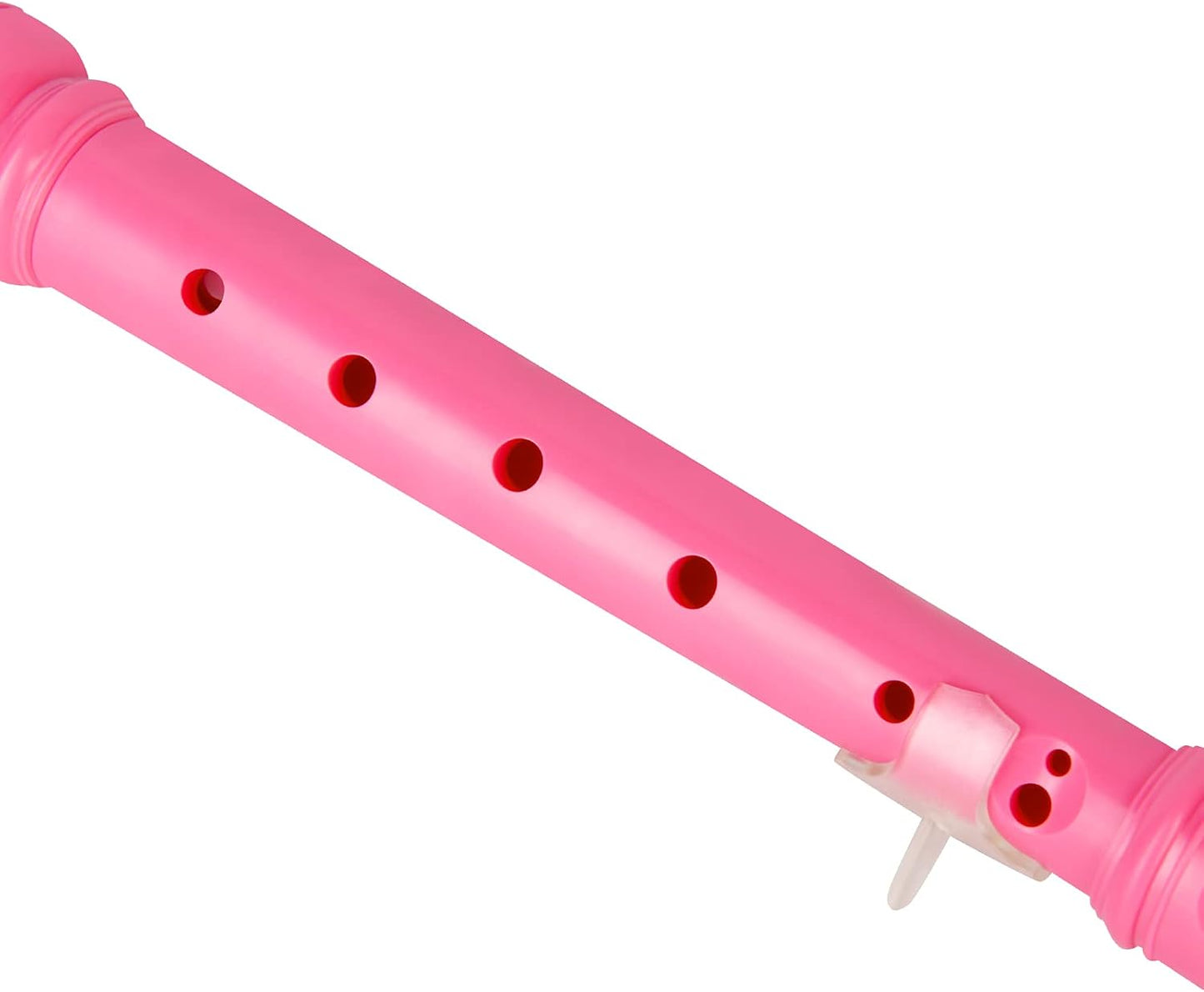 Eastrock Recorder Instrument German Style Soprano Recorder Pink 3 Pieces for Beginners with Cleaning Rod, Fingering Chart, Packing Bag, Thumb Rest