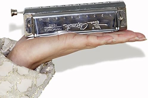 Swan SW1040 10 Hole 40 Tone C Key Chromatic Harmonica Adult Students Beginners Entry Professional Playing Variable Tone Instrument