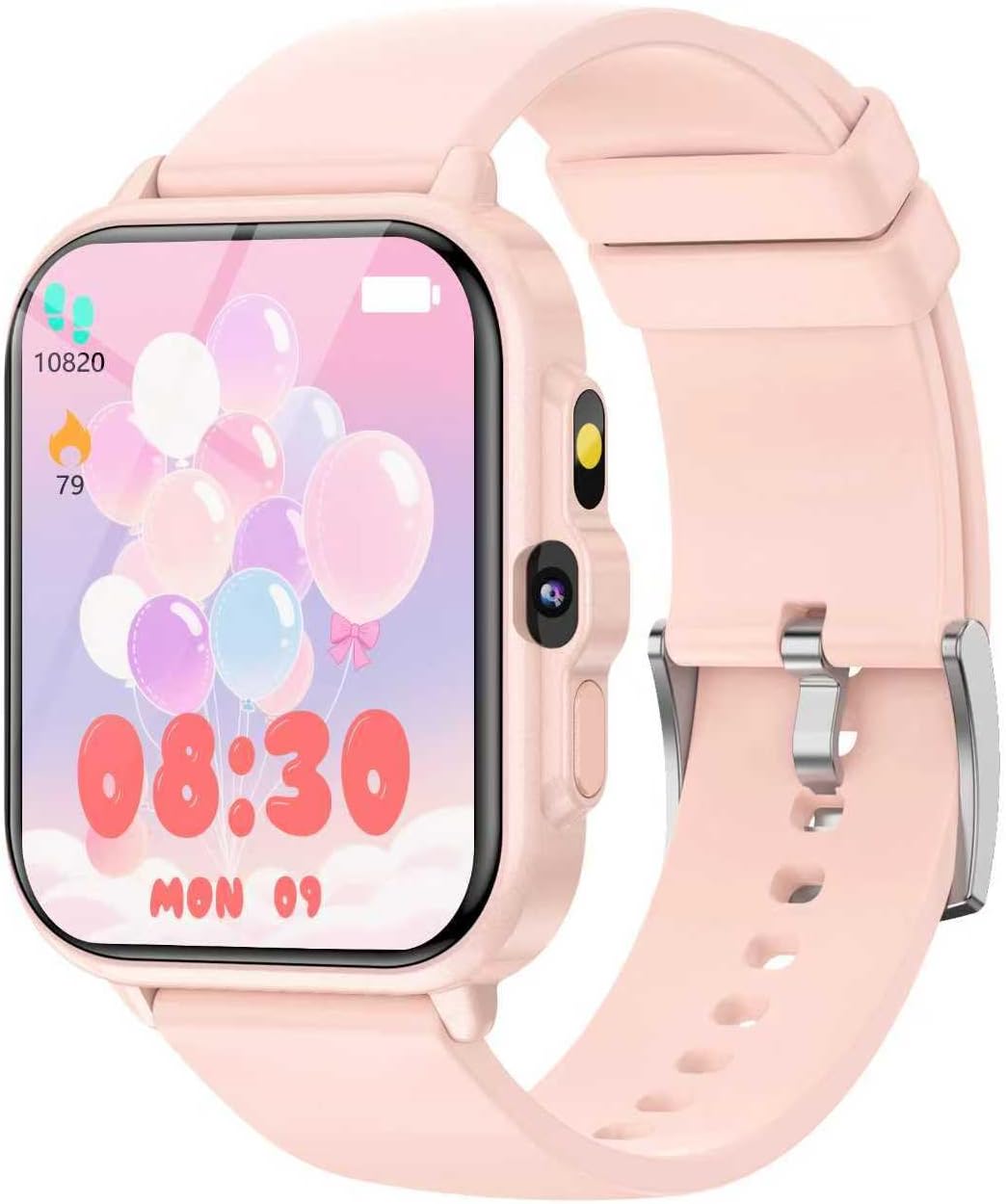 Smart Watch for Kids, 1.85" Fitness Tracker Pedometer Watch, Health, Sleep Monitor, Puzzle Games, Alarm Clock, Camera, Music Player, Torchlight, Activity, Gift Toys for 4 - 13 Years Old Boys and Girls