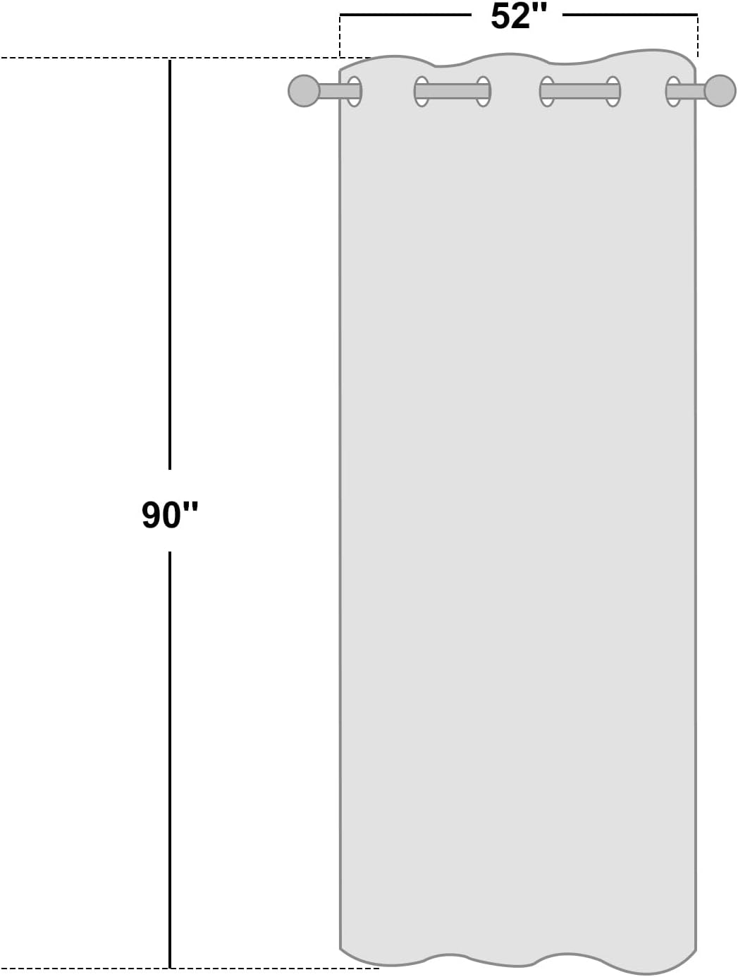 NICETOWN Room Darkening Curtains for Bedroom, Window Treatment Thermal Insulated Solid Grommet Window Treatments Sound Reducing for Living Room, Natural, Set of 2, W52 x L90