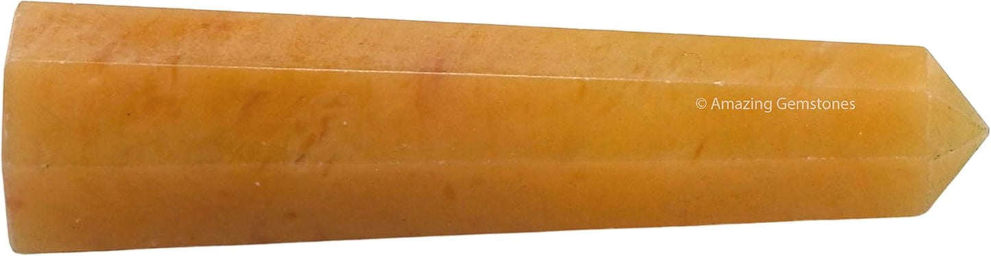Amazing Gemstone Yellow Aventurine Crystal Towers ~ Natural Healing Crystal Point Obelisk for Reiki Healing and Crystal Grid (2 to 3 INCH)