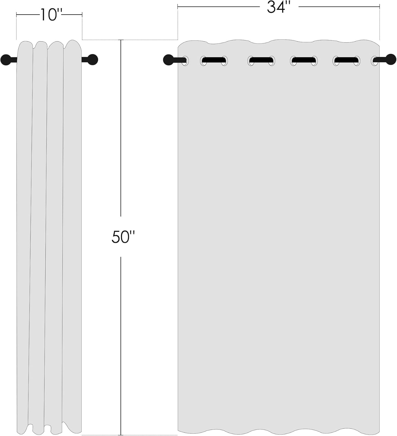 NICETOWN Bedroom Blackout Curtains and Drapes - Window Treatment Thermal Insulated Solid Grommet Blackout Draperies for Kitchen/Cafe (Biscotti Beige, Set of 2, 34 by 50 Inch)