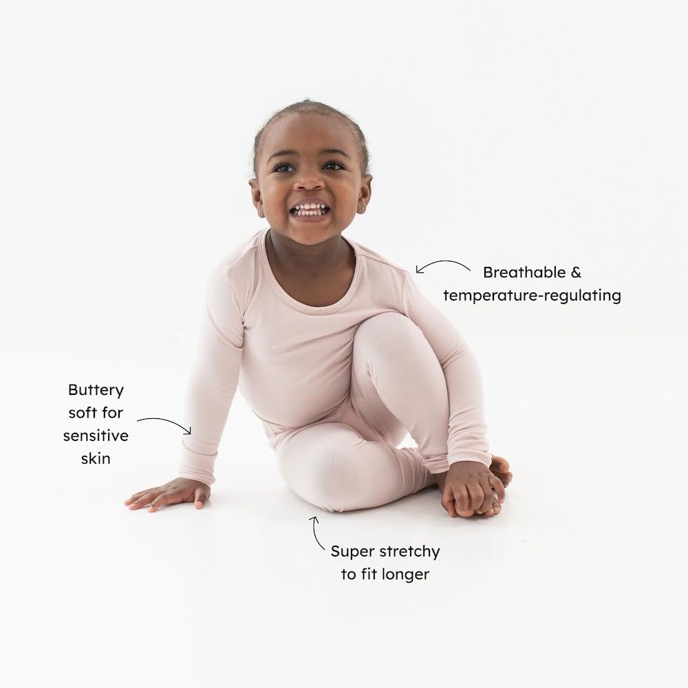 KYTE BABY Toddler Pajama Set - Pjs for Toddlers Made of Soft Bamboo Rayon Material