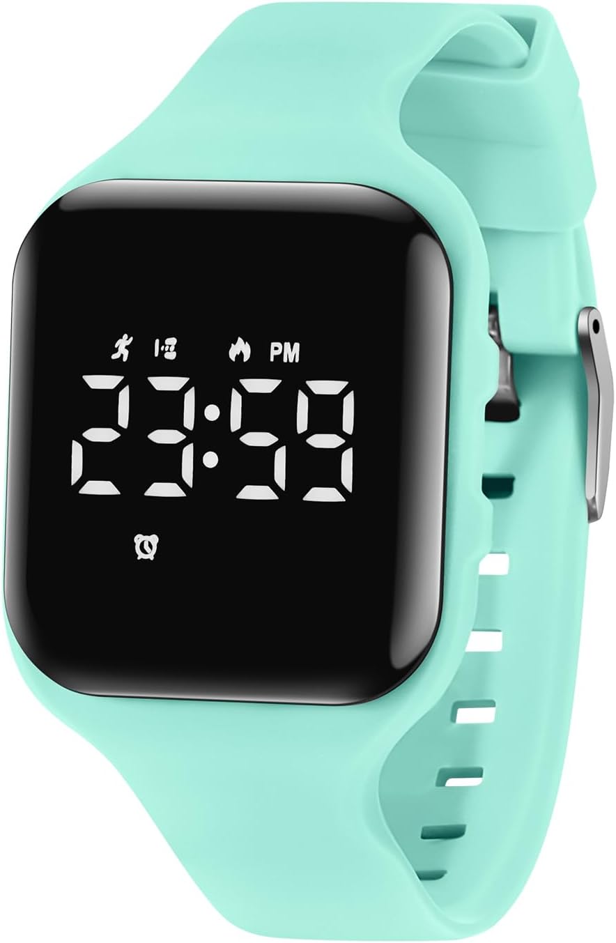 Kids Watches for Girls Boys Digital Sport Watch with Step Counter Pedometer Vibration Alarm Clock, No App Waterproof Fitness Tracker Kids Watch Boys Girls Teens Students Ages 5-16