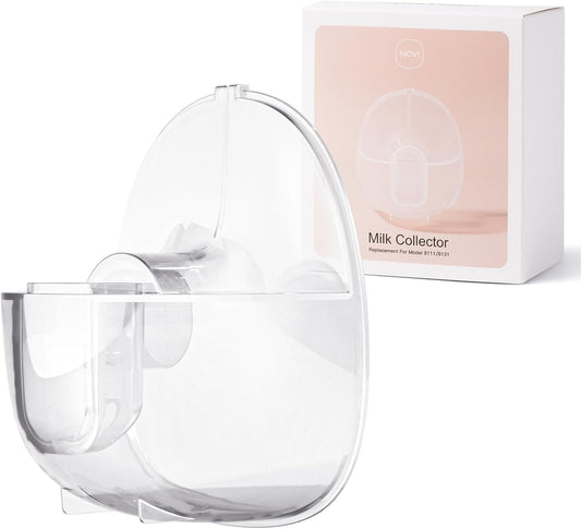 NCVI Replacement Milk Collector Cup Compatible with NCVI Wearable Breast Pump 8111/8131, Breast Pump Accessories, 24mm Flange, 1 PC