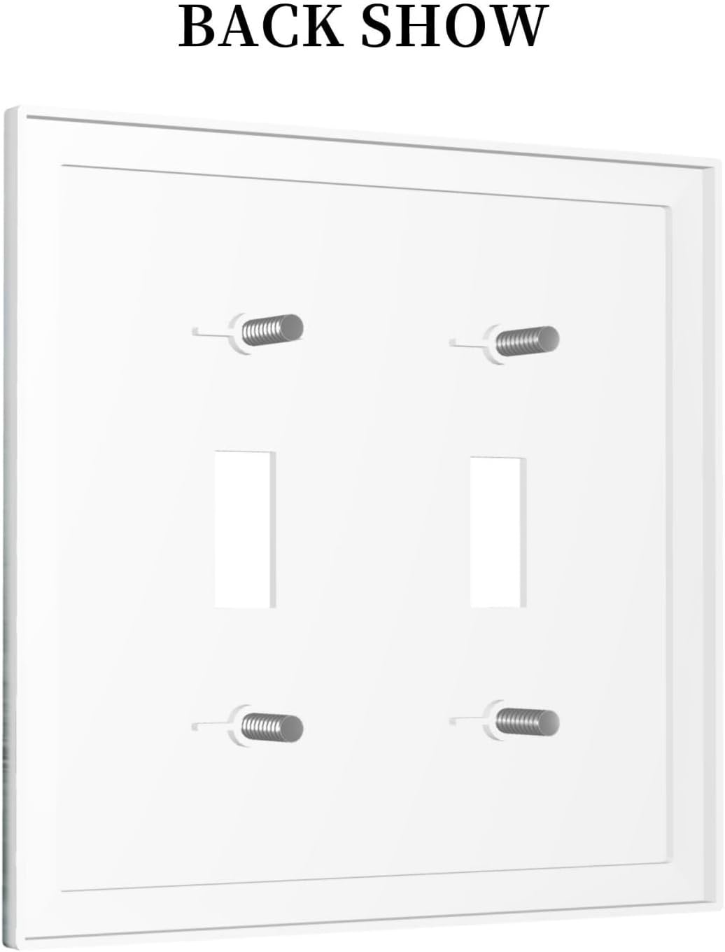 Decorative Switch Plates Wildflower Botanical Watercolor Floral 2 Gang Double Toggle Outlet Light Switch Cover Wall Plate Electrical Faceplate For Bed Room Living Room Decor