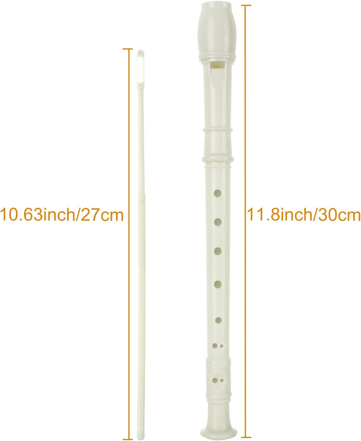 16 Pack 8 Hole Recorder Flute, Plastic Recorders Musical Instruments with Cleaning Rod, Beginner Recorders Soprano Recorder for Music