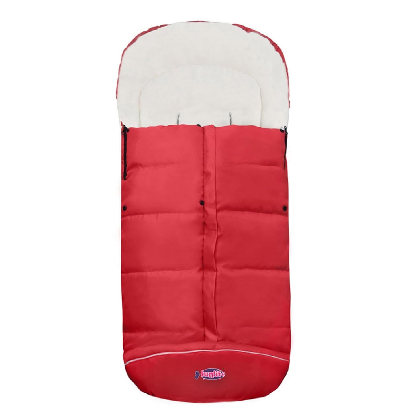 Waterproof Anti-Kick Footmuff for Stroller,350g Filling Anti-Freeze Stroller Bunting Bag Front Height Adjustable,Foot Area Opens Stroller Footmuff