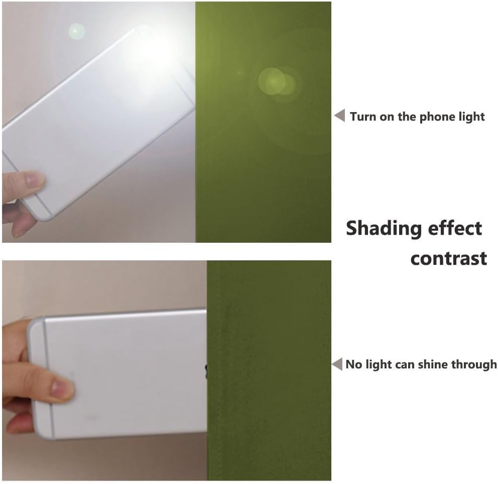 NICETOWN Full Shading Curtains 90" Long 2 Panels Set for Windows, Olive Green, Pack of 2, 52" W, Super Heavy-Duty Black Lined Blackout Curtains for Bedroom, Privacy Assured Window Treatment