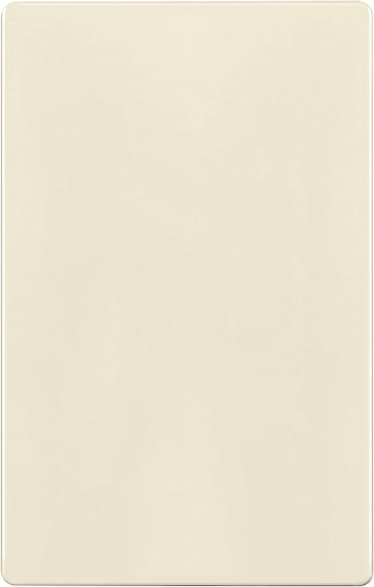 ENERLITES Screwless Blank Wall Plate, Child Safe Blank Device Outlet Cover, Standard Size, 1-Gang 4.68" x 2.93", Polycarbonate Thermoplastic, UL Listed, SI8801-LA, Glossy, Light Almond