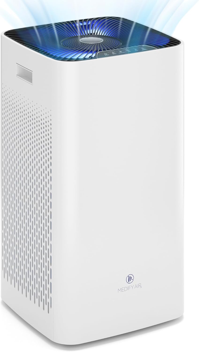 Medify MA-112 UV Light Air Purifier with True HEPA H14 Filter | 4,455 ft² Coverage in 1hr for Wildfires Smoke, Odors, Pollen, Pets | Removal to 0.1 Microns | White, 1-Pack