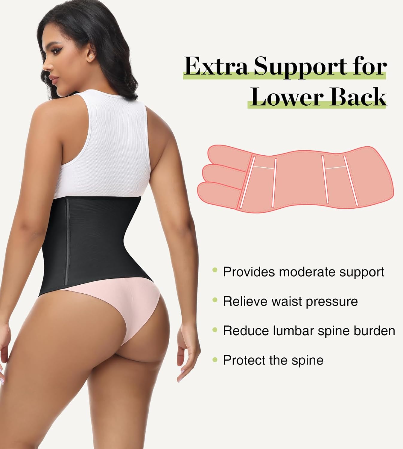SHAPSHE Waist Trainer for Women Postpartum Recovery Wrap Waist Cincher Corset Shapewear Belly Band