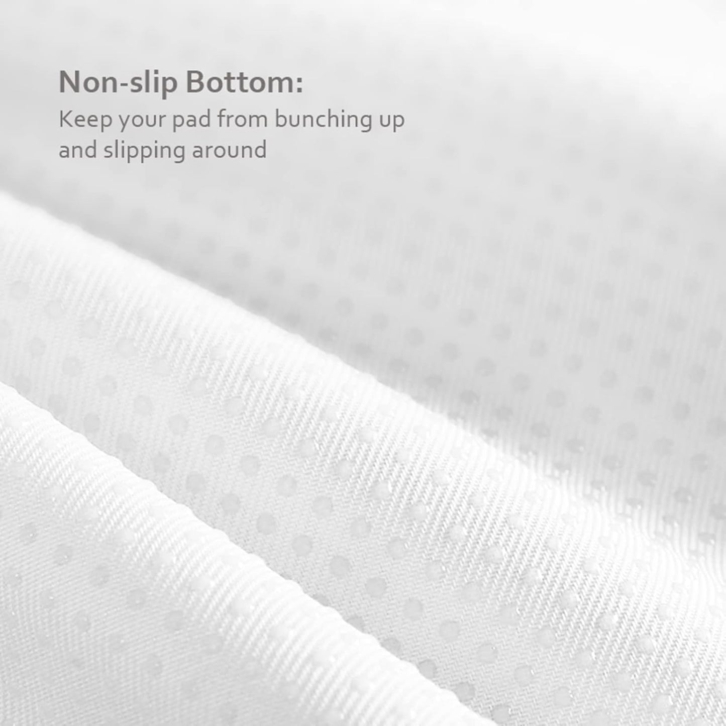 Waterproof Crib Mattress Protector 34" x 36", Non-Slip & Sturdy Mattress Pad Mat, 4 Layers Incontinence Bed Pad for Children Adults, Pets Training Pee Pad, White