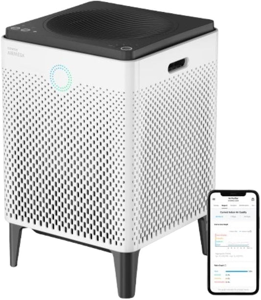 Coway Airmega 400S App-Enabled Smart Air Purifier (Covers 1,560 sq. ft.), True HEPA Air Purifier with Smart Technology, Compatible with Amazon Alexa and Google Home, White (111012)