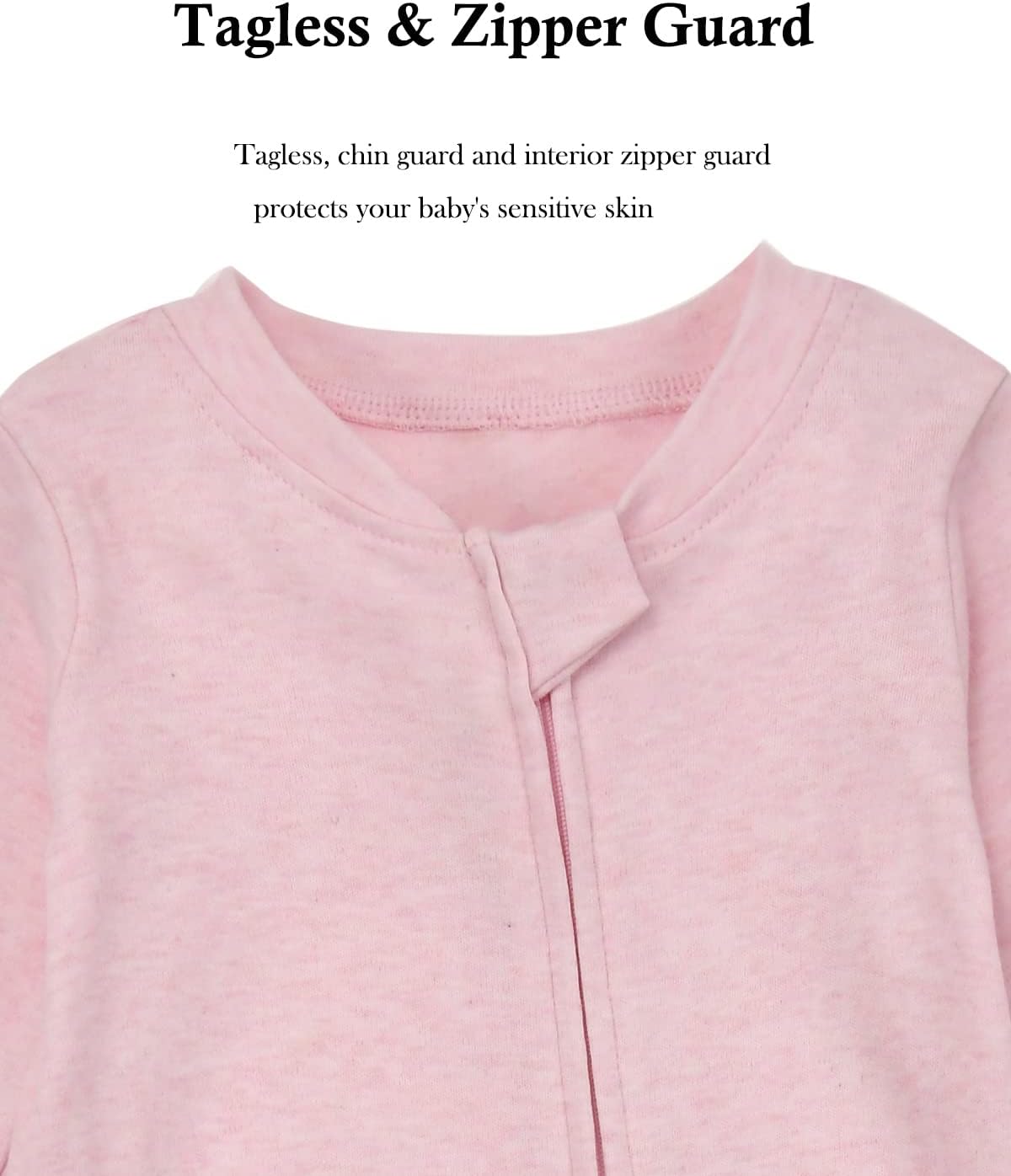 Aablexema Baby Footie Pajamas with Mittens - 3Pcs Infant Footed Sleeper Cotton Sleepwear Outfits