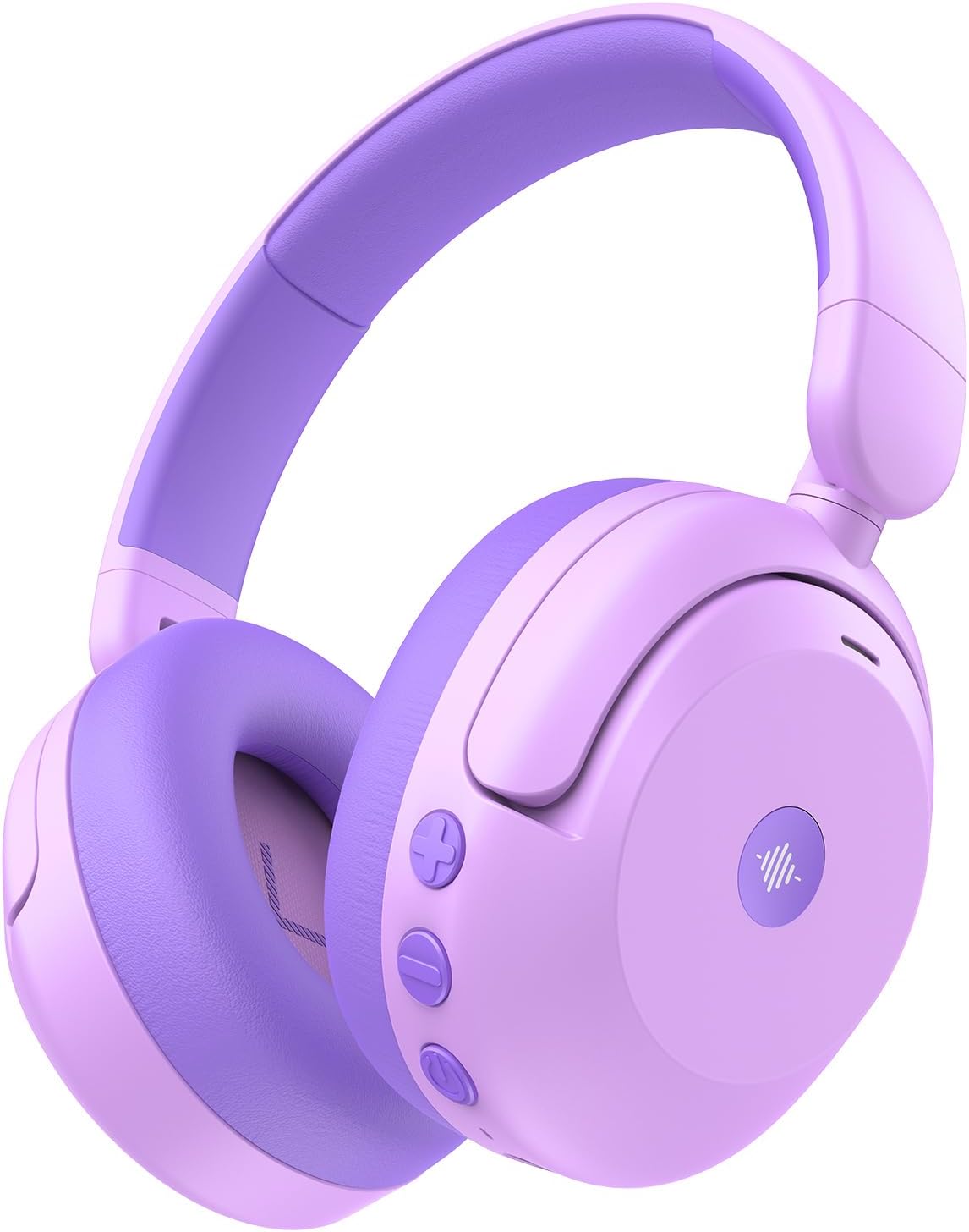 iClever BTH20 Active Noise Cancelling Headphones for Kids, 60H Play Time,Type C Fast Charging,Safe Volume 80dBA,Bluetooth5.4,Award-Winning Kids Headphones Wireless for iPad Tablet Airplane,Purple