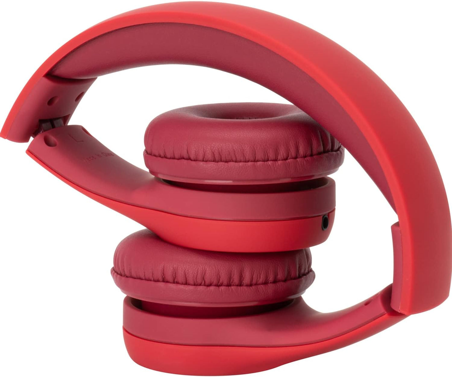 Snug Play+ Kids Headphones – Volume Limited 93dB for Safe Listening – Foldable, Durable Headphones for Toddlers, Boys & Girls – Tangle-Free Cord – Ideal for Travel, School, Tablets - Red