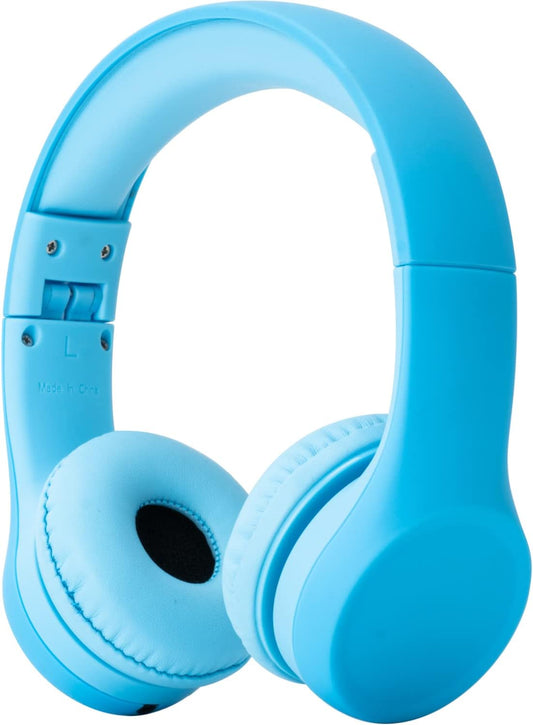 Snug Play+ Kids Headphones – Volume Limited 93dB for Safe Listening – Foldable, Durable Headphones for Toddlers, Boys & Girls – Tangle-Free Cord – Ideal for Travel, School, Tablets - Blue