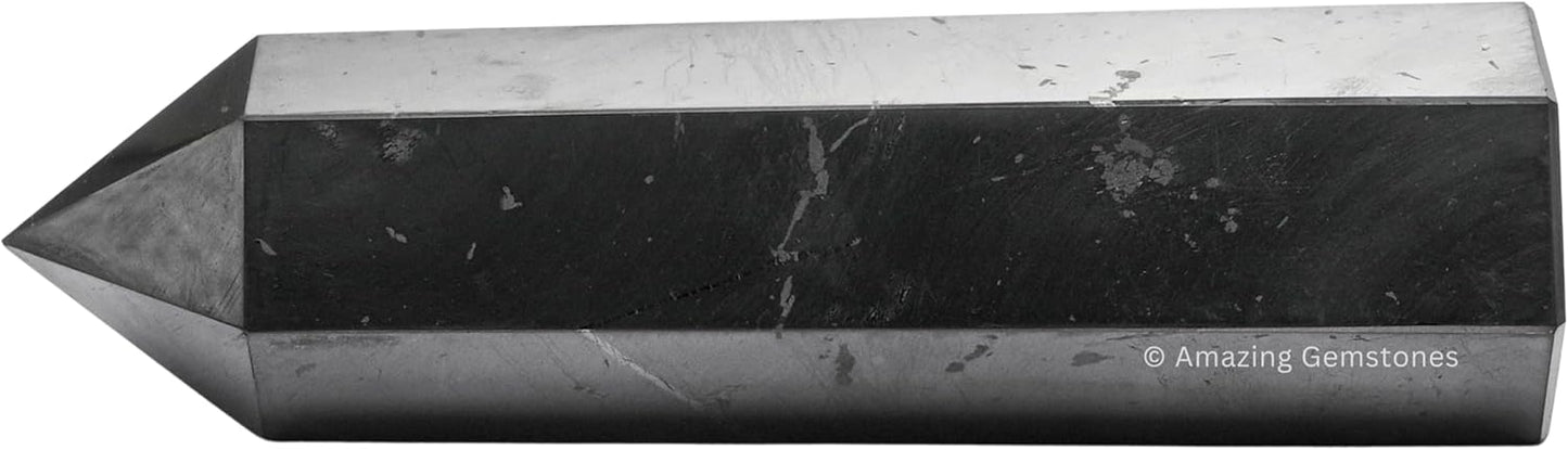 Amazing Gemstone Large Shungite Crystal Towers ~ Natural Healing Crystal Point Obelisk for Reiki Healing and Crystal Grid (5.5" to 6" INCH)