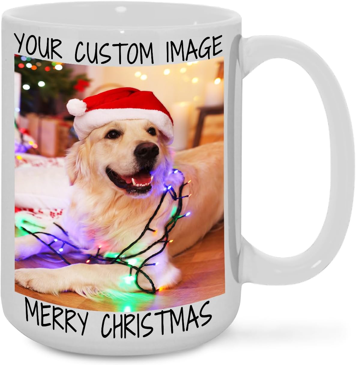 Ship Next Day Custom Mug Design Your Own Photo Text Personalized Picture Gifts for Women Men Customized Gifts Idea Personalized Coffee Mugs 15oz White Handle