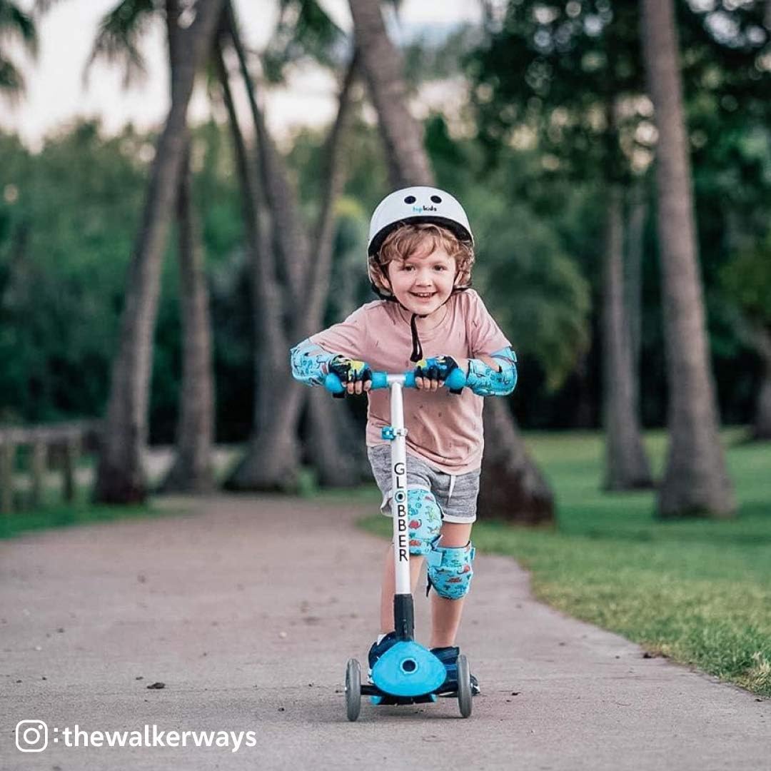 Soft-Style Kids Knee and Elbow Pads with Bike Gloves, Flexible Impact-Resistant Gear for Ages 2-11, Designed for Balance Bikes, Roller-Skating, and Skateboarding