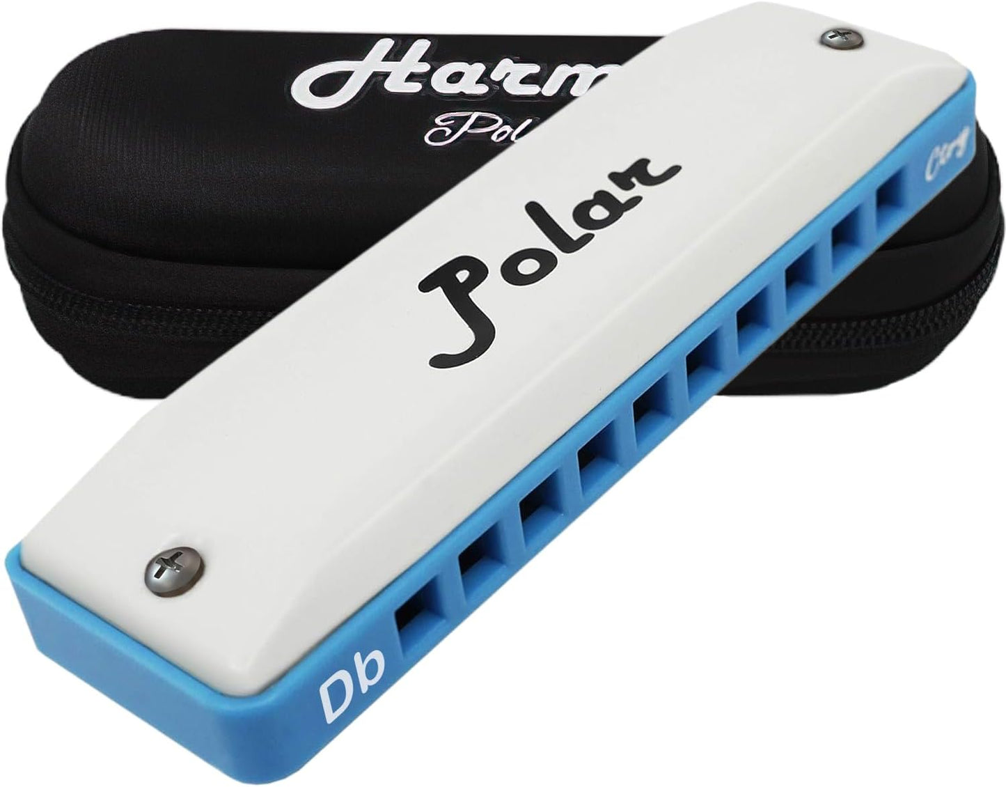 Harmo Polar Country Diatonic Harmonica Key of Db, Super Country Tuned - Ideal for Country, Bluegrass, Jazz, and Celtic Music, Mouth Organ With Case, Harmonica for Adults, Beginners & Professionals