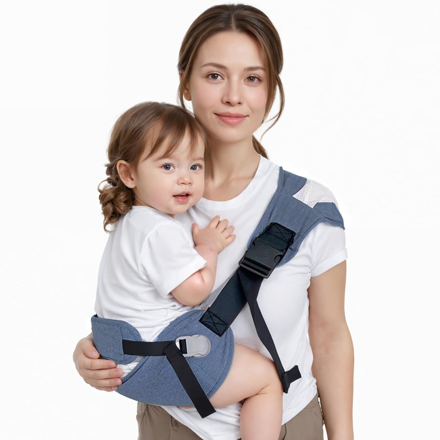 Baby Carrier Newborn to Toddler-Adjustable Baby Sling Carrier,Toddler Carrier for 25-60lbs,Comfortable Toddler Sling for Hands-Free Carrying (Blue)