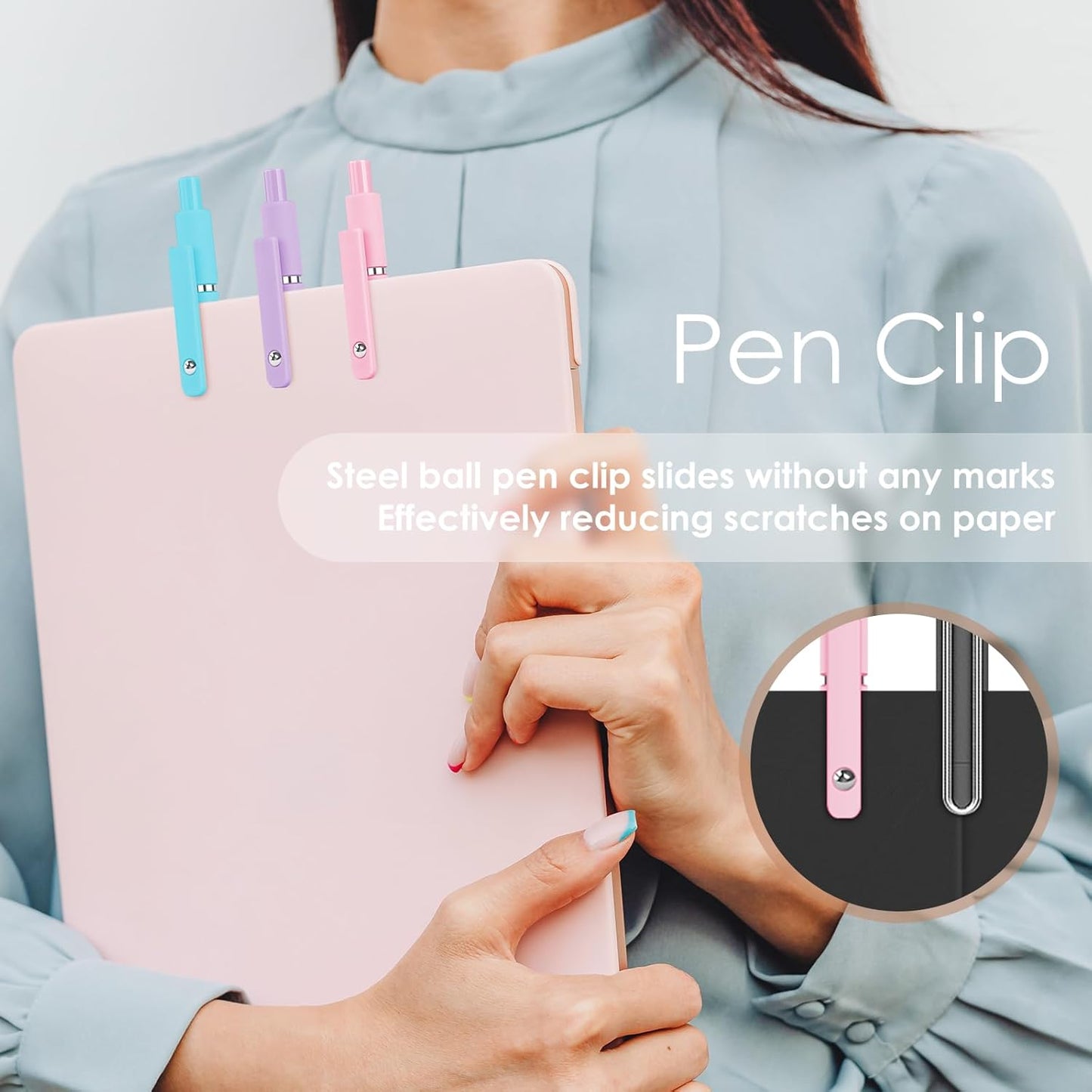 Valentines Day & Birthday Gifts for Teens & Women, Gel Pens - Black Ink, Preppy Stuff, Easter Gifts for 4-12 Year Old Girls (5 Pcs Gradient)