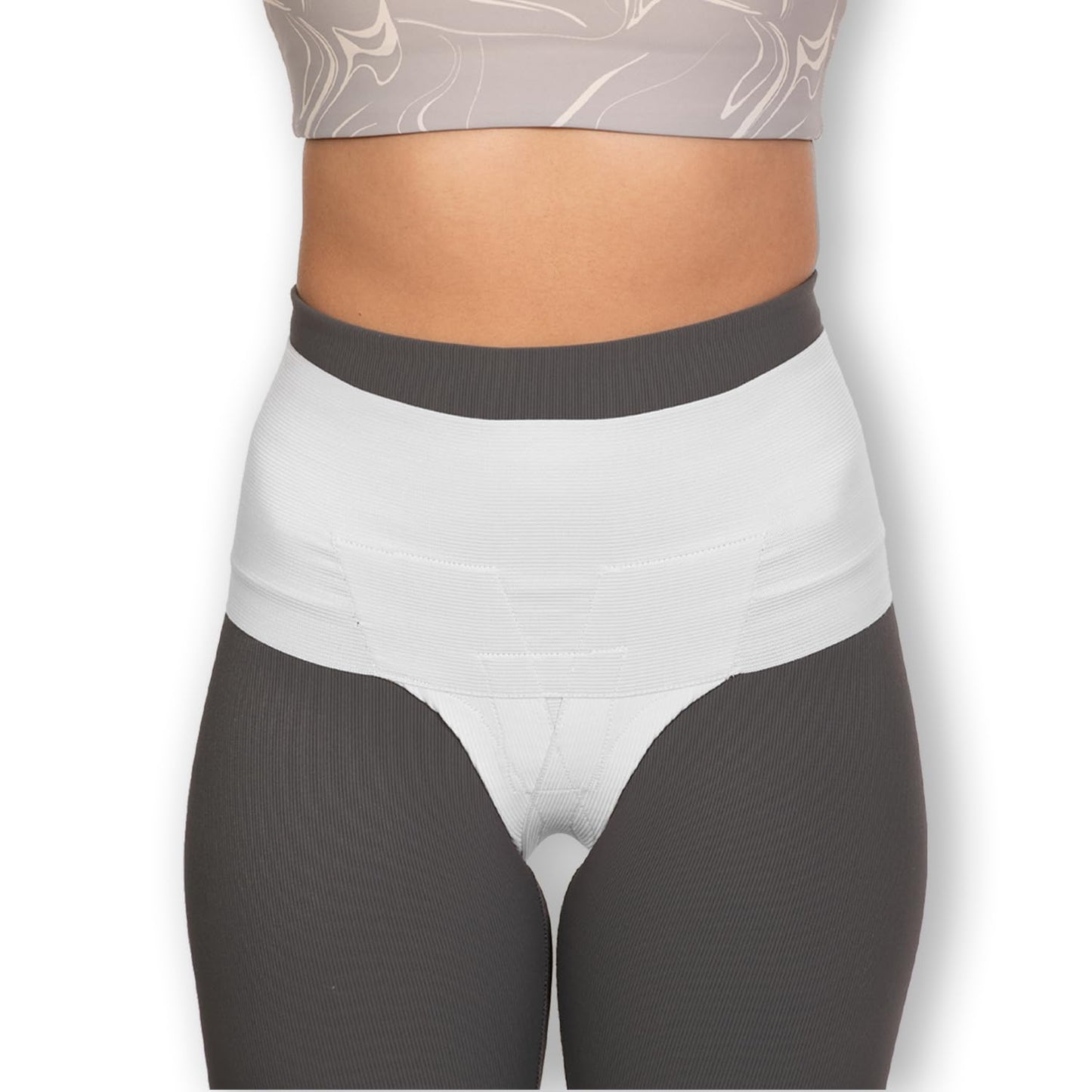 Women’s Pelvic Orthotic Support Belt ― Uterus Girdle for Prolapsed Bladder | Vulvar Varicosities | Postpartum Recovery | Dysfunction Pain Relief - High Waist - WHITE - XXL