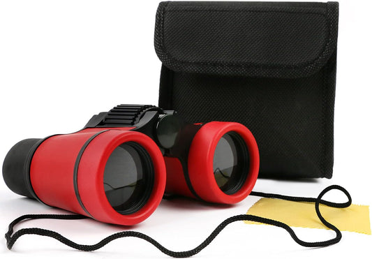 Scotamalone Kids Binoculars Shock Proof Toy Binoculars Set for Age 3-12 Years Old Boys Girls Bird Watching Educational Learning Hunting Hiking Birthday Presents
